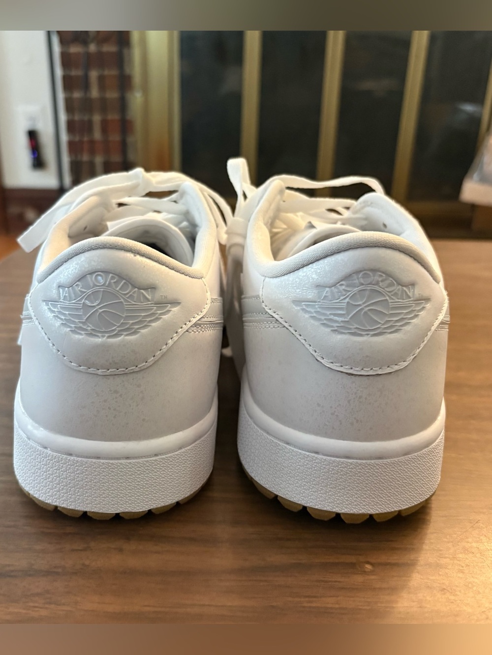 Brand new never worn Men’s Jordan 1 low Golf in white & silver. Multiple sizes! - Picture 3 of 5